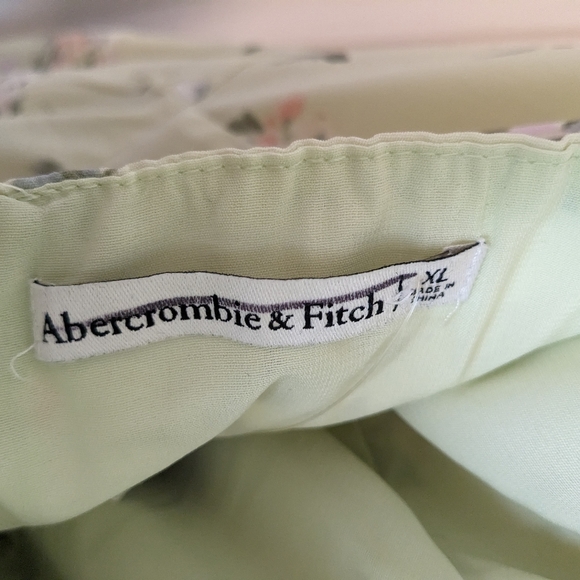 Abercrombie & Fitch Green Floral Halter Dress NWT - Picture 8 of 8